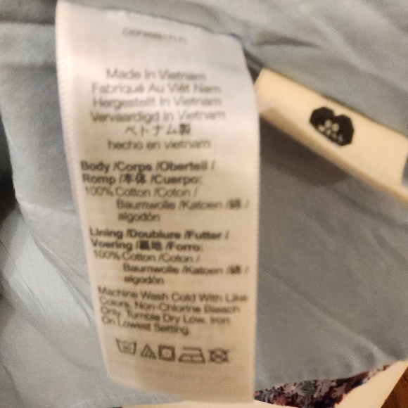 Madewell Women's Blue and Purple Dress - Picture 6 of 9